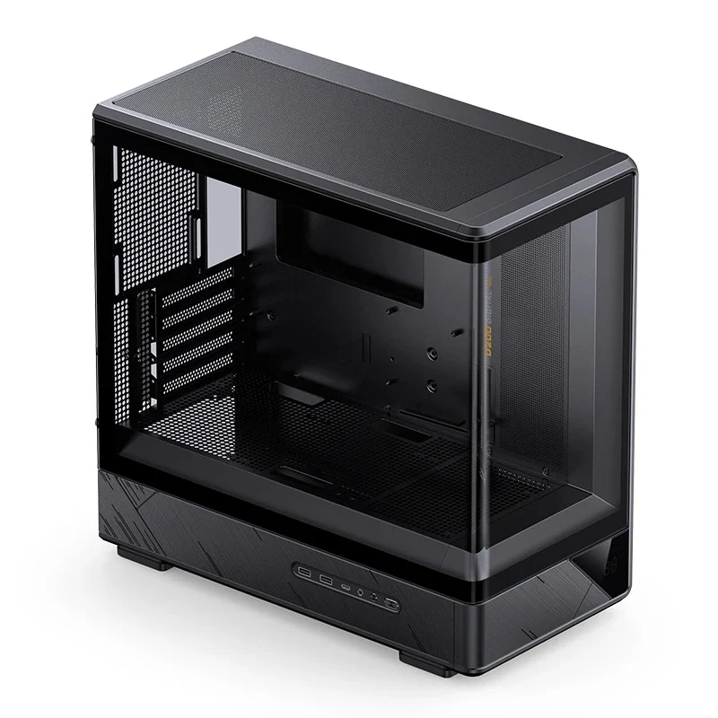 Jonsbo D200 M-ATX Computer Case (Black, White)