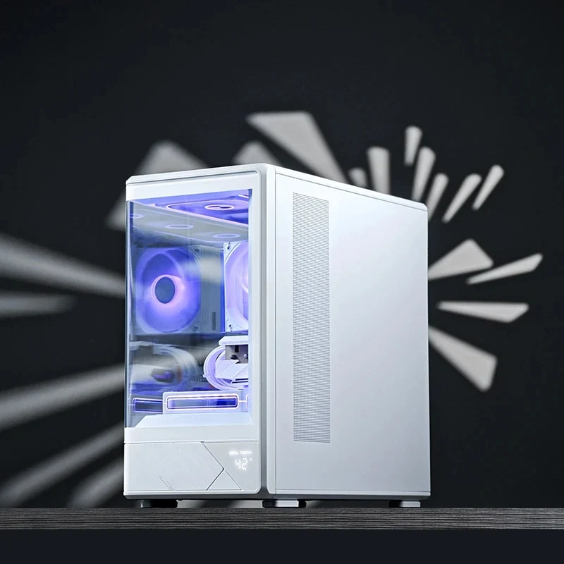 Jonsbo D200 M-ATX Computer Case (Black, White)