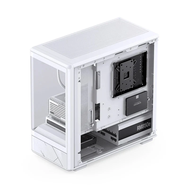 Jonsbo D200 M-ATX Computer Case (Black, White)