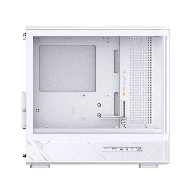 Jonsbo D200 M-ATX Computer Case (Black, White)