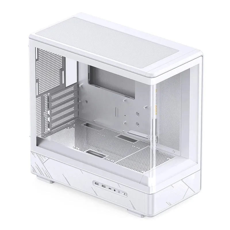 Jonsbo D200 M-ATX Computer Case (Black, White)