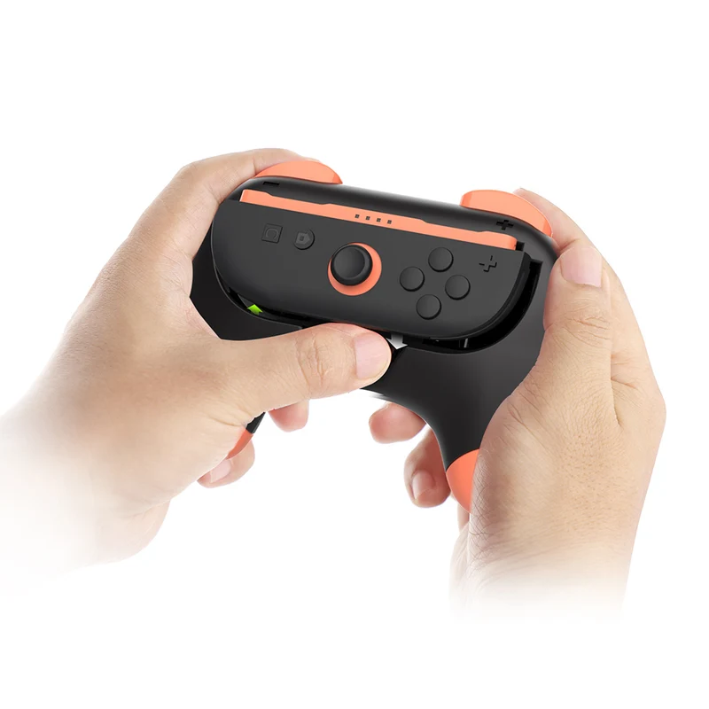 Dobe Controller Grip for Nintendo Switch 2 Joy-Pad (Black, Pink/Green) TNS-3163