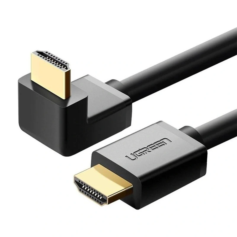 Ugreen HDMI Male to Male Right Angle 90 Degree Cable - 2m (Black) (HD103/10173)