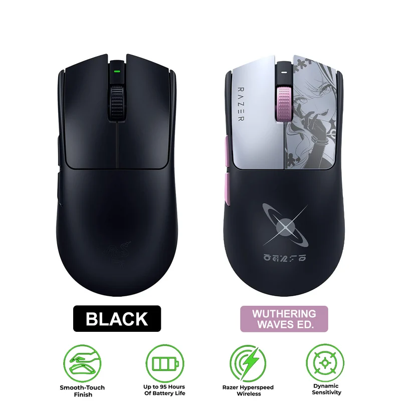 Razer Viper V3 Pro SE Ultra-Lightweight Wireless Symmetrical eSports Mouse (Black, Wuthering Waves Ed.)