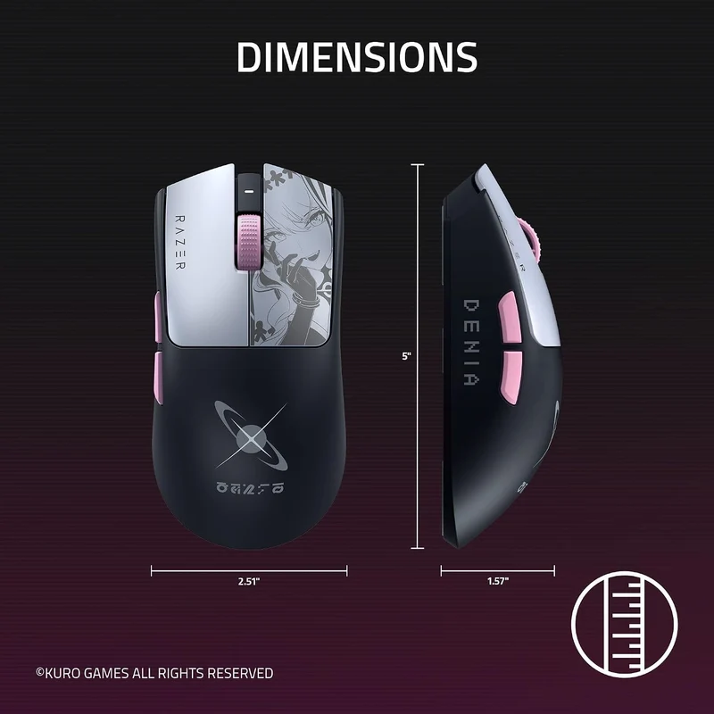 Razer Viper V3 Pro SE Ultra-Lightweight Wireless Symmetrical eSports Mouse (Black, Wuthering Waves Ed.)