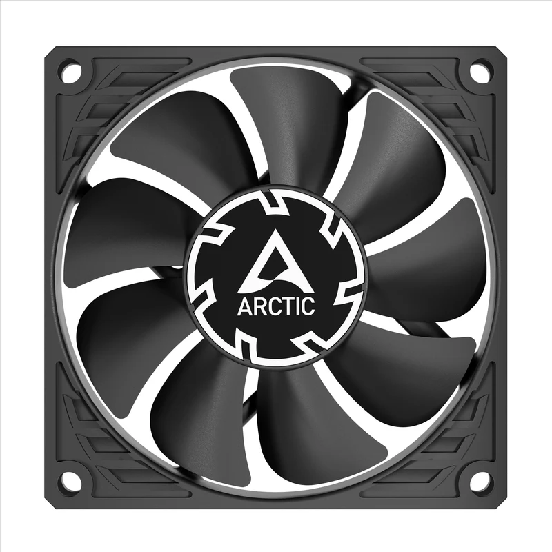 Arctic P8 Slim PWM PST 80mm Low-Profile PWM Fan with Cable Splitter (Black) (ACFAN00295A)