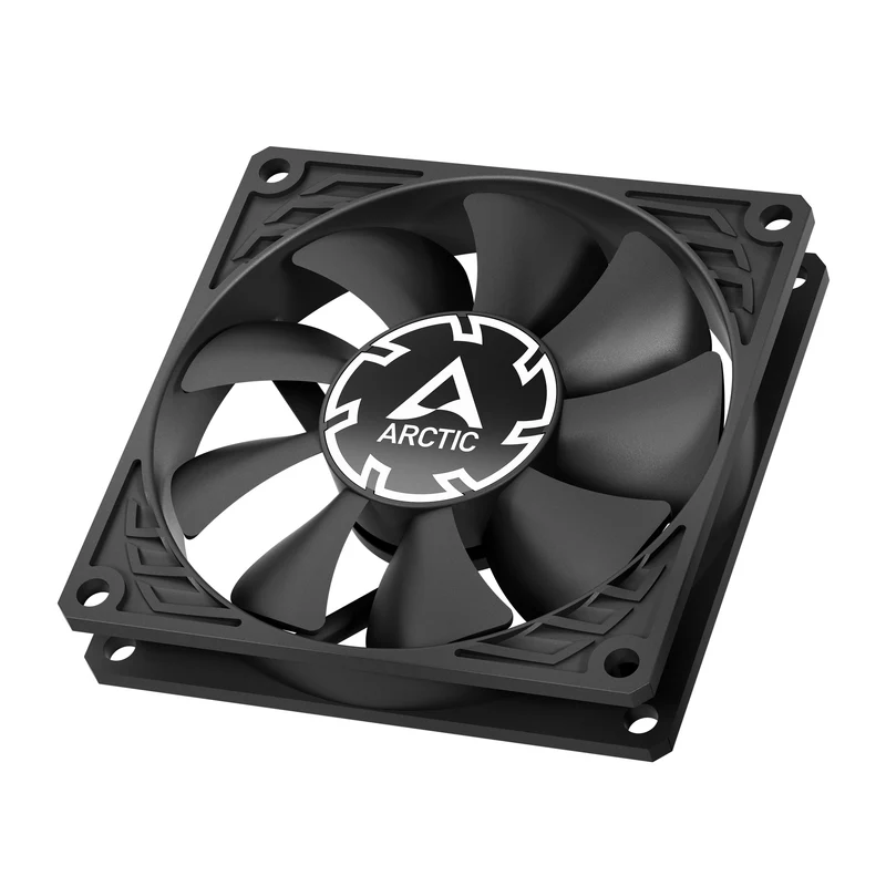 Arctic P8 Slim PWM PST 80mm Low-Profile PWM Fan with Cable Splitter (Black) (ACFAN00295A)