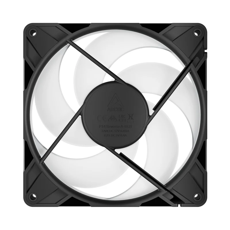 Arctic P14 Pro Reverse 140mm A-RGB PWM 3-Pack Fan with Cable Splitter (Black, White) (ACFAN00327A, ACFAN00328A)