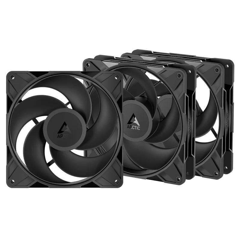 Arctic P14 Pro Reverse 140mm PWM 3-Pack Fan with Cable Splitter (Black) (ACFAN00330A)