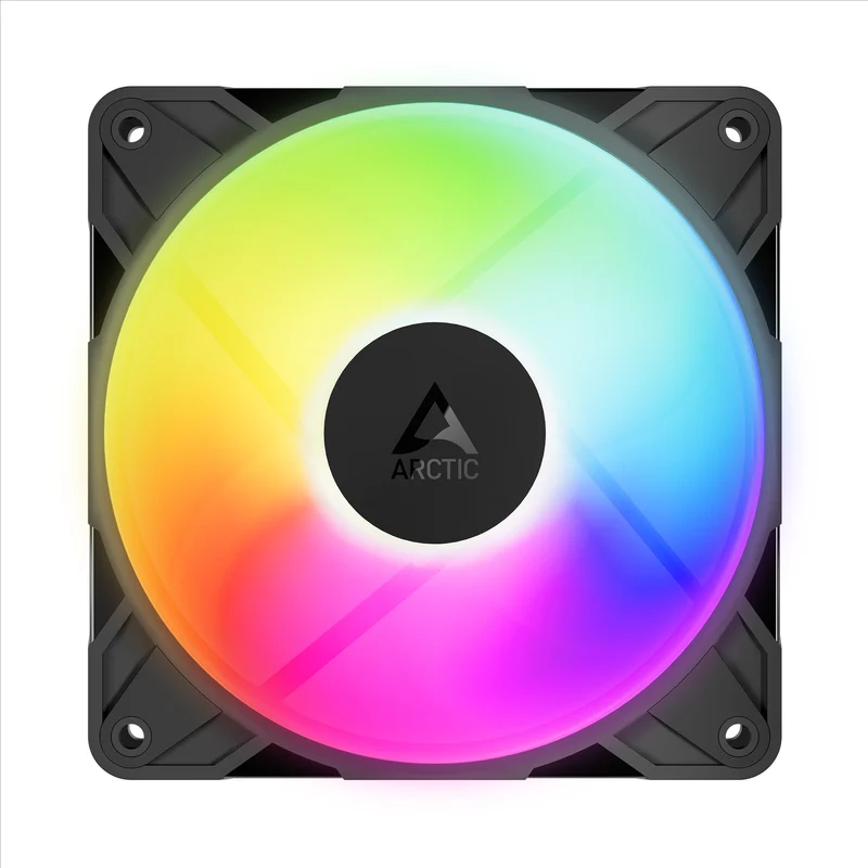 Arctic P12 Pro Reverse 120mm A-RGB PWM 3-Pack Fan with Cable Splitter (Black, White) (ACFAN00333A, ACFAN00334A)