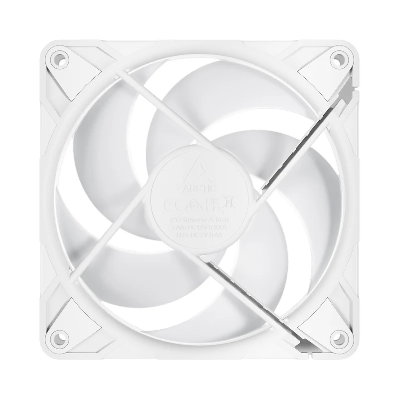 Arctic P12 Pro Reverse 120mm A-RGB PWM 3-Pack Fan with Cable Splitter (Black, White) (ACFAN00333A, ACFAN00334A)