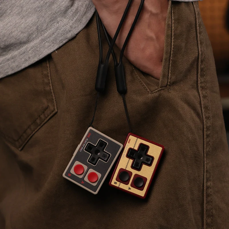 IINE Gamebrick Mini Retro Controller (Classic Grey, Retro Red) (L1161, L1162)
