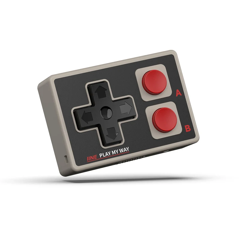 IINE Gamebrick Mini Retro Controller (Classic Grey, Retro Red) (L1161, L1162)