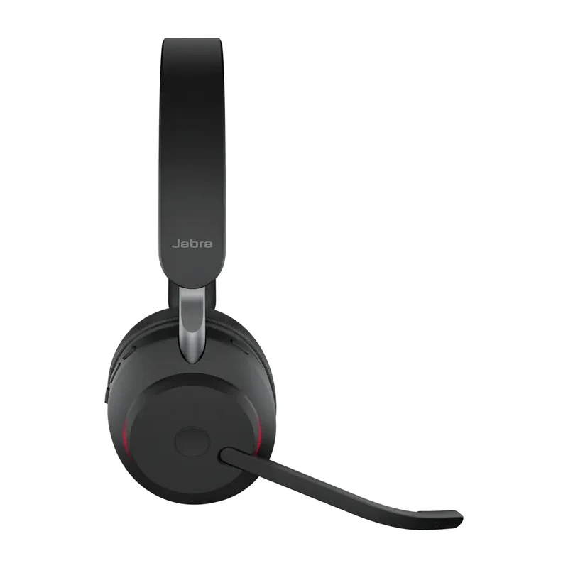 Jabra Evolve2 65 Link390A UC Stereo Wireless Headset w/ Charging Stand (Black)