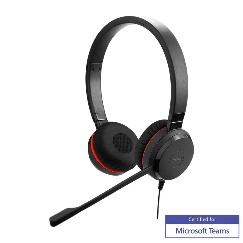 Jabra Evolve 20 MS SE Stereo Wired Stereo Headset (Black)
