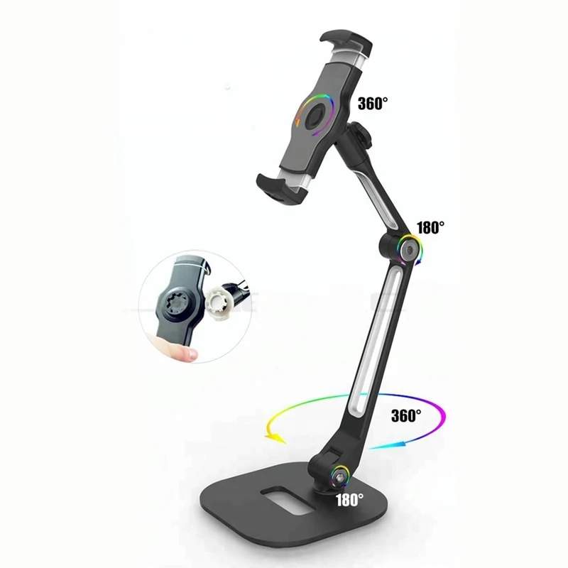 Ledetech LD-205D-T9 Smartphone & Tablet Holder (Black, White)