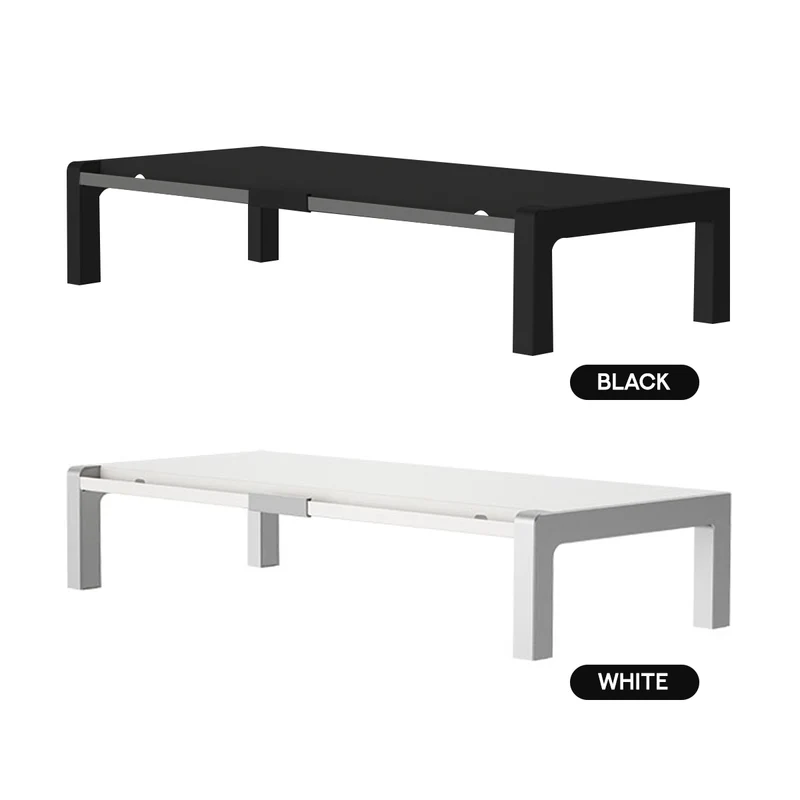 Ledetech LD-N16 All-Metal Monitor Stand - L600xW240xH110mm (Black, White)