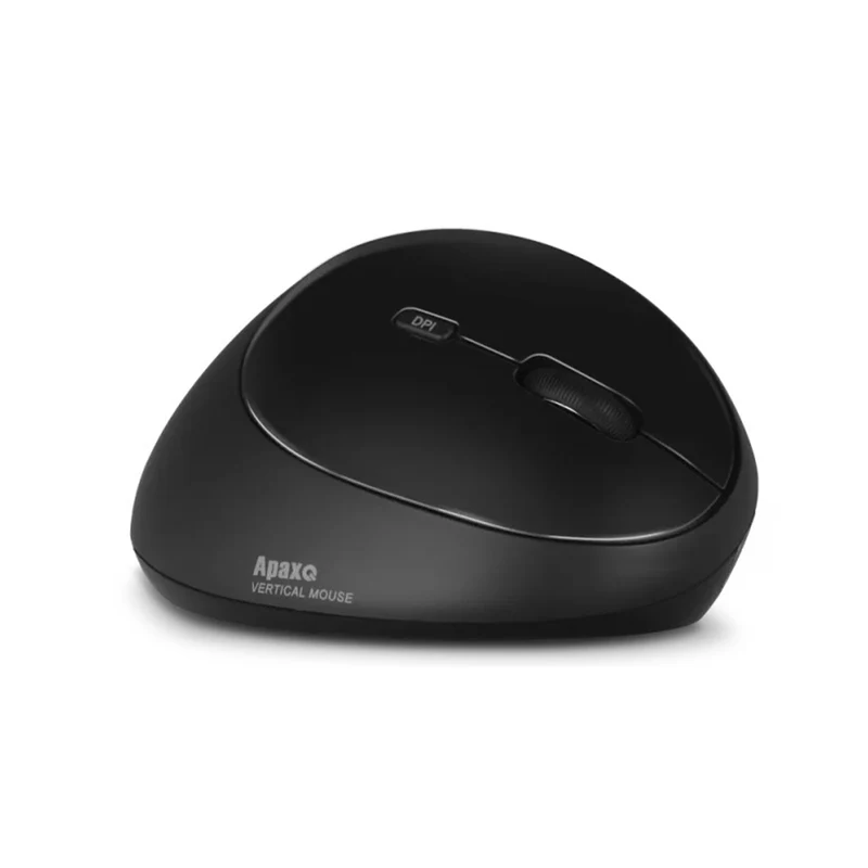 ApaxQ MV-188 Ergonomic Wireless Vertical Mouse (Black)