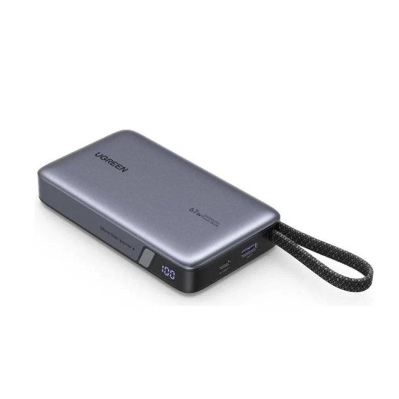 Ugreen 20000mAh 67W 1C1A Power Bank with Built-in Cable (3C Version) (PB550/85166B)