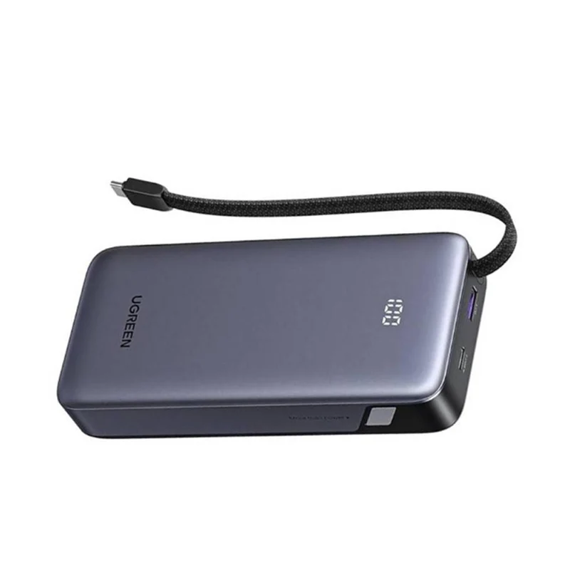 Ugreen 20000mAh 67W 1C1A Power Bank with Built-in Cable (3C Version) (PB550/85166B)