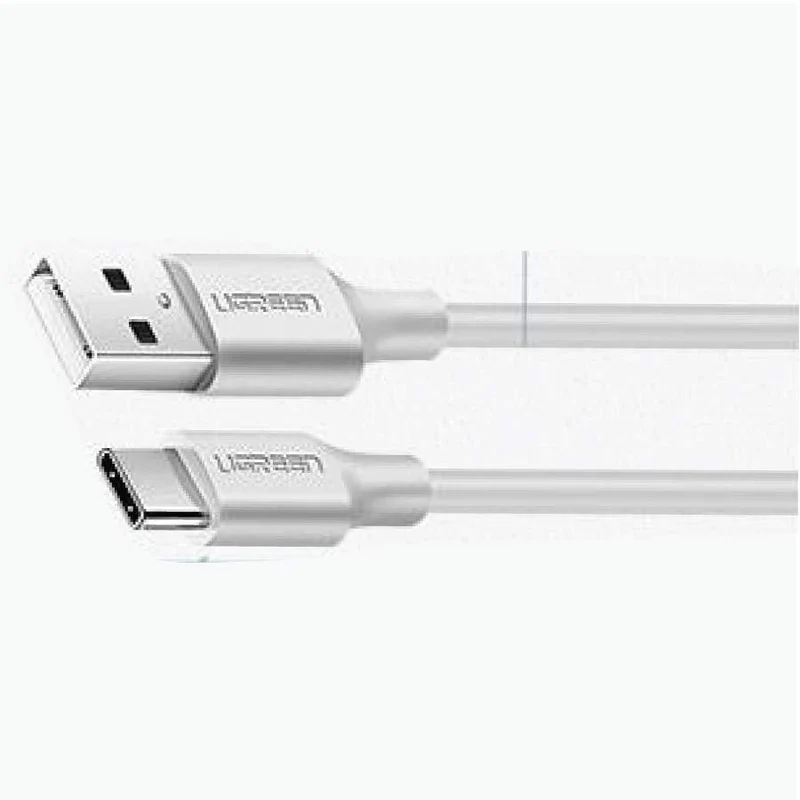 Ugreen USB-A 2.0 to USB-C Cable Nickel Plating - 2m (White) (US287/60123)