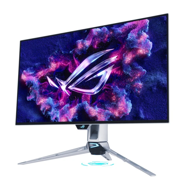 Asus ROG Swift OLED PG27AQWP-W 27" 2560x1440 Dual Mode (QHD @ 540Hz / HD @ 720Hz) 0.02ms WOLED Gaming Monitor with Tilt, Height & Swivel Adjustment