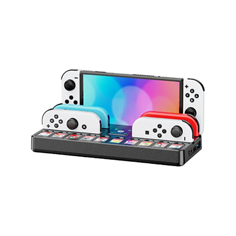 KYTOK TV Dock Station with Wall Mount Kit for Nintendo Switch / Nintendo Switch OLED (Black) (KT-SW291)