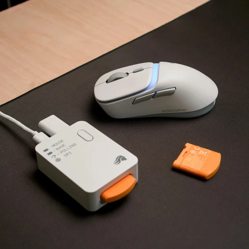 Glorious Model D3 8K Polling Ultralight RGB Wireless Gaming Mouse (White) (GLO-D3-WL-WHT)