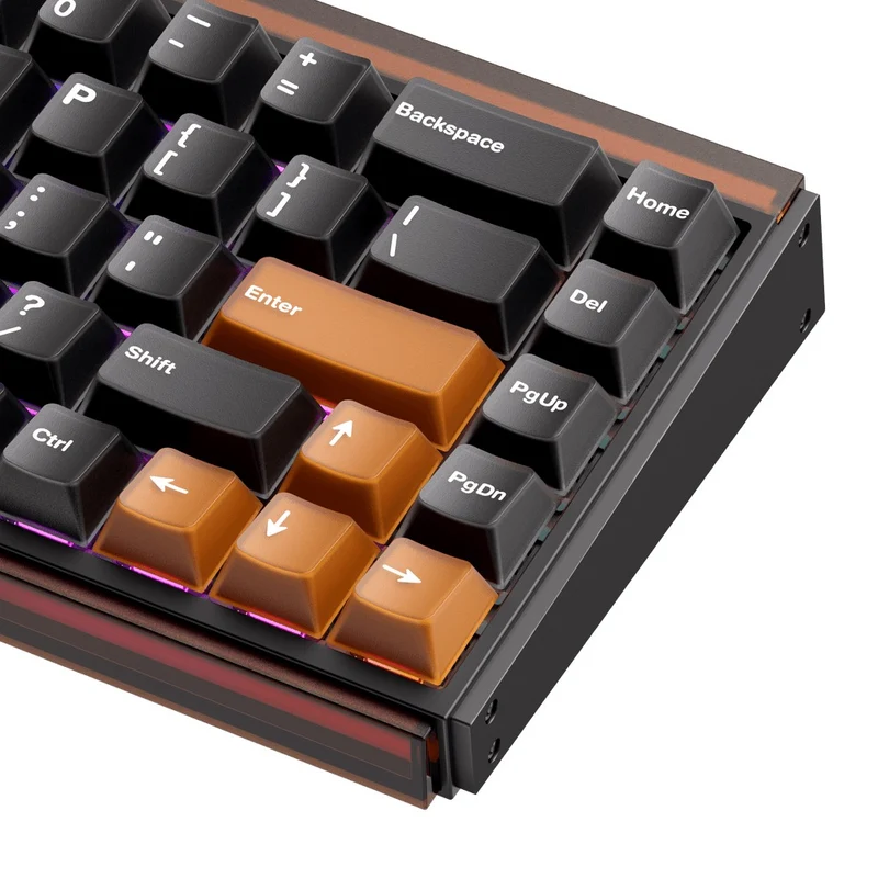 Akko Ray68 RGB Wired Mechanical Keyboard (Misty Black & Brown) (Akko AstroAim Magnetic Switch) (101-RA68B-000)