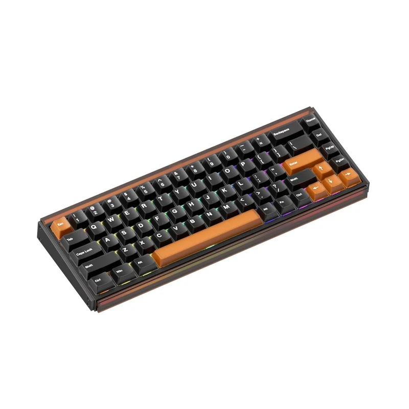 Akko Ray68 RGB Wired Mechanical Keyboard (Misty Black & Brown) (Akko AstroAim Magnetic Switch) (101-RA68B-000)