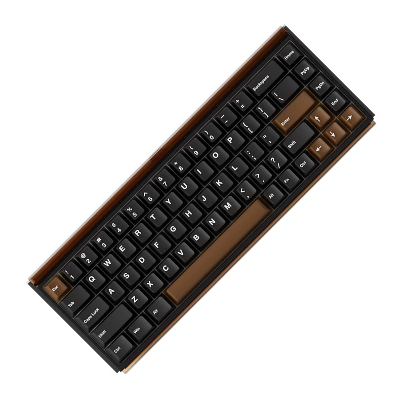 Akko Ray68 RGB Wired Mechanical Keyboard (Misty Black & Brown) (Akko AstroAim Magnetic Switch) (101-RA68B-000)