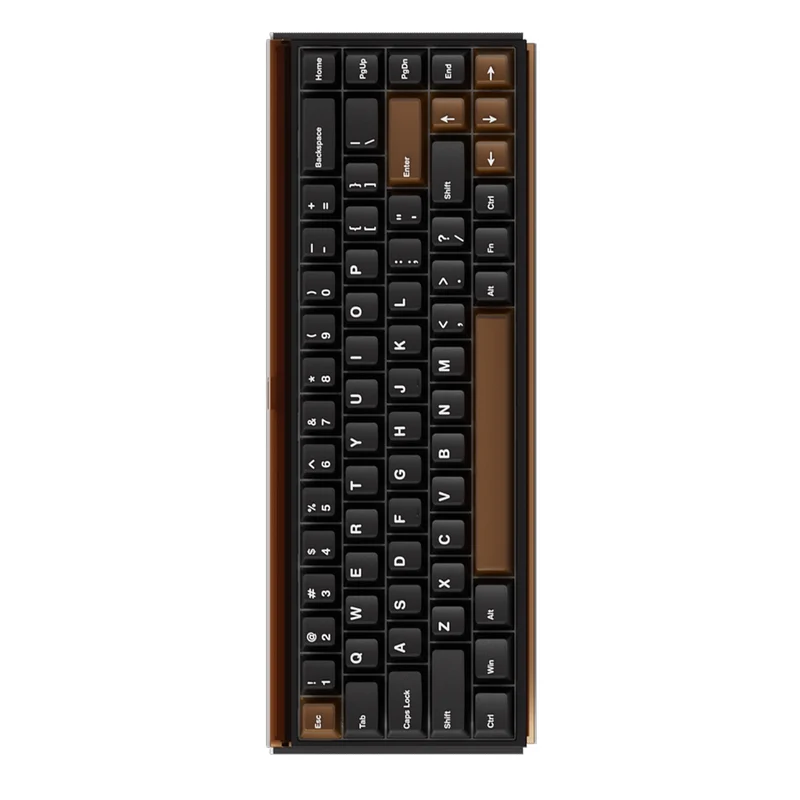 Akko Ray68 RGB Wired Mechanical Keyboard (Misty Black & Brown) (Akko AstroAim Magnetic Switch) (101-RA68B-000)