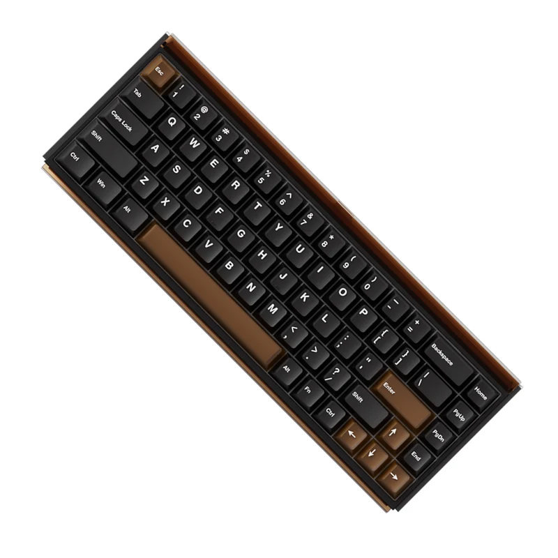 Akko Ray68 RGB Wired Mechanical Keyboard (Misty Black & Brown) (Akko AstroAim Magnetic Switch) (101-RA68B-000)