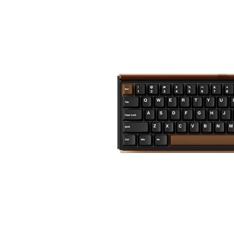 Akko Ray68 RGB Wired Mechanical Keyboard (Misty Black & Brown) (Akko AstroAim Magnetic Switch) (101-RA68B-000)