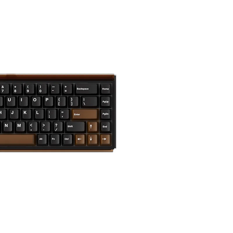 Akko Ray68 RGB Wired Mechanical Keyboard (Misty Black & Brown) (Akko AstroAim Magnetic Switch) (101-RA68B-000)