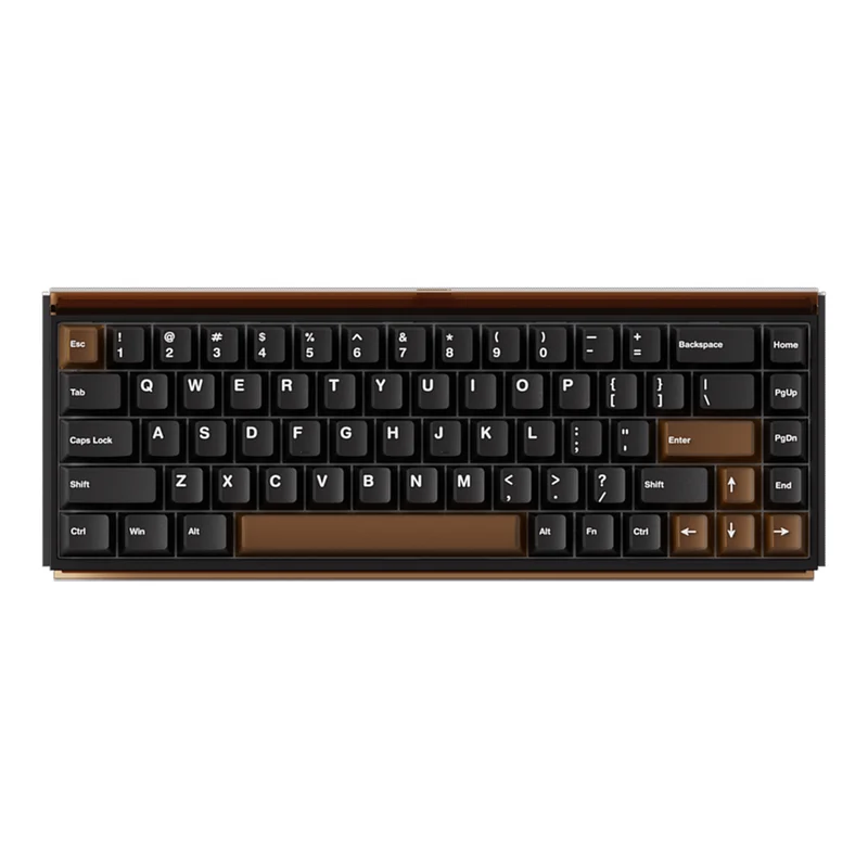 Akko Ray68 RGB Wired Mechanical Keyboard (Misty Black & Brown) (Akko AstroAim Magnetic Switch) (101-RA68B-000)