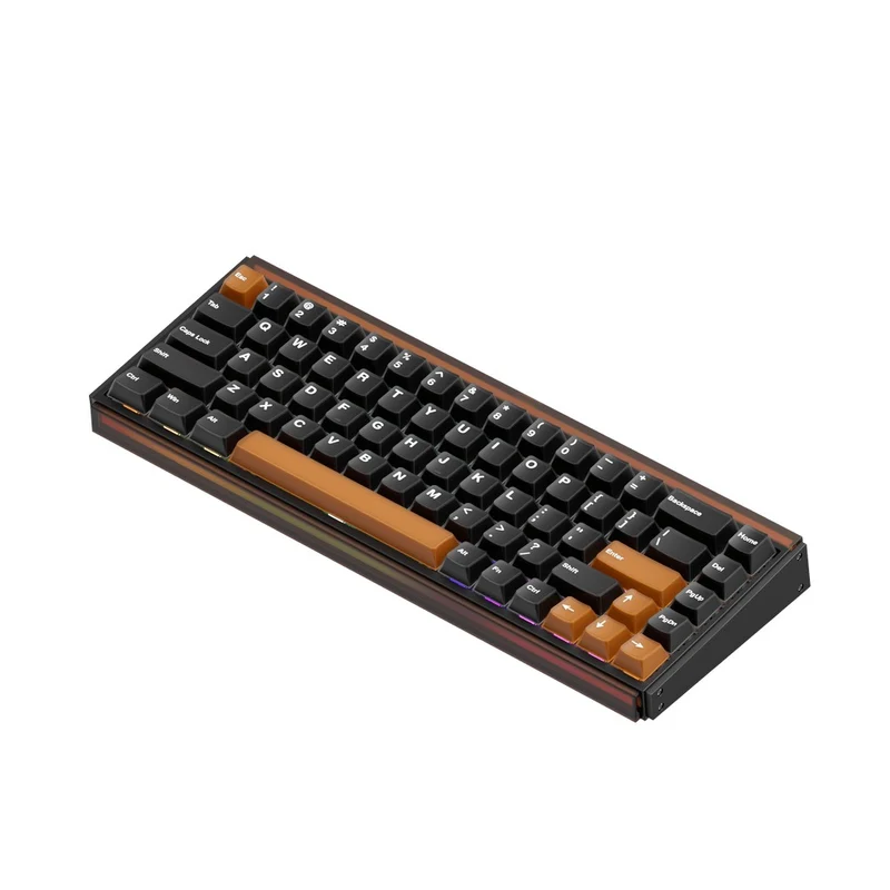 Akko Ray68 RGB Wired Mechanical Keyboard (Misty Black & Brown) (Akko AstroAim Magnetic Switch) (101-RA68B-000)