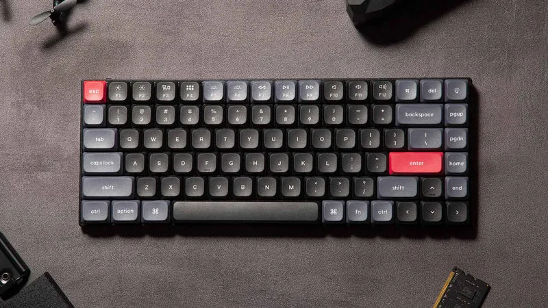 Keychron S1 QMK Custom Mechanical White Backlight Keyboard (Red Switch) (S1A1)