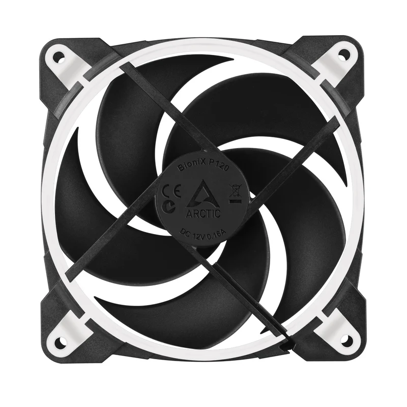 Arctic BioniX P120 120mm PWM Fan with Cable Splitter (White/Black) (ACFAN00116A)