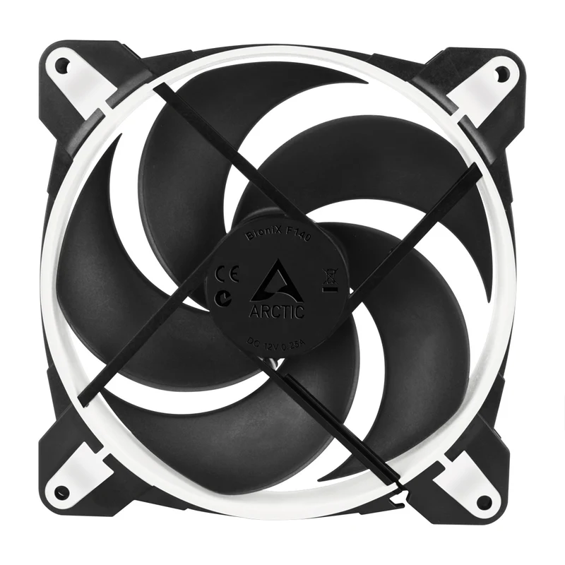 Arctic BioniX P140 140mm PWM Fan with Cable Splitter (White/Black, Grey/Black, Grey/White)