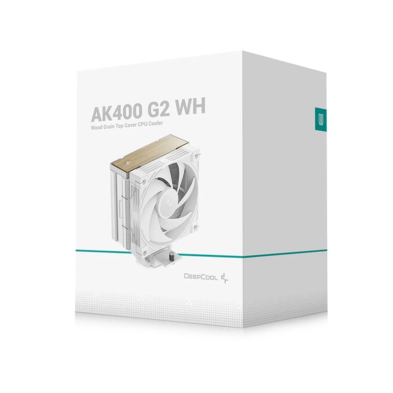 DeepCool AK400 G2 WH Wood Grain Top Cover CPU Cooler (White) (R-AK400G2-WHNNMN-GJD)