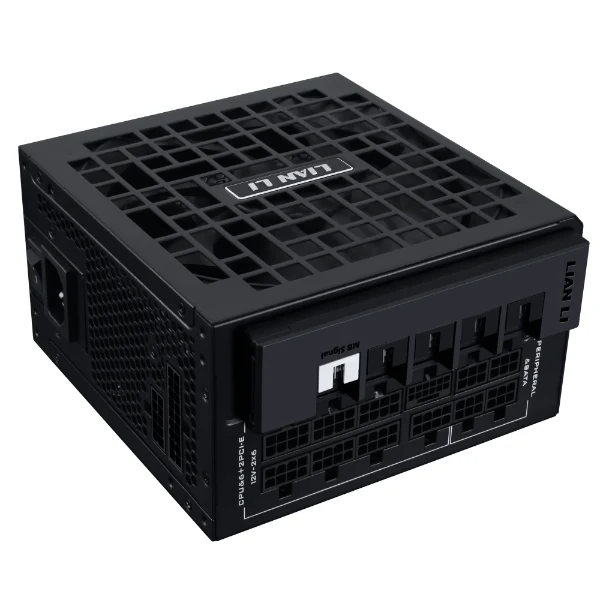 Lian Li RS1200G ATX 3.1 1200W 80+ Gold Rotational Shift With RS HUB Power Supply (Black, White)