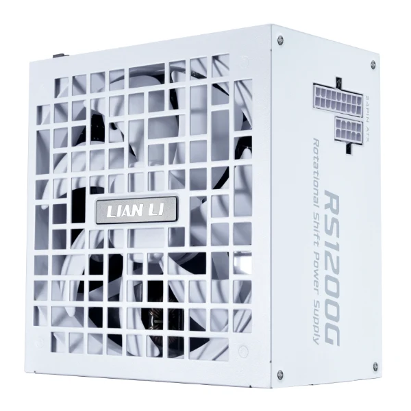 Lian Li RS1200G ATX 3.1 1200W 80+ Gold Rotational Shift With RS HUB Power Supply (Black, White)
