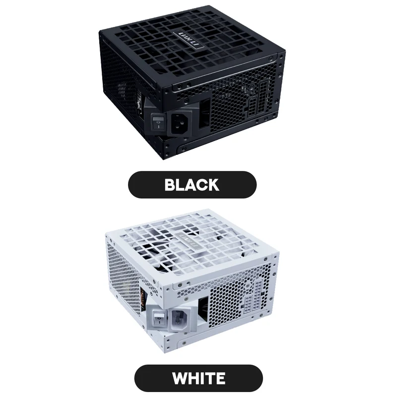 Lian Li RS1000G ATX 3.1 1000W 80+ Gold Rotational Shift Power Supply (Black, White)