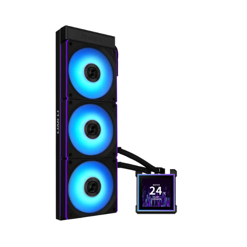 Lian Li HydroShift II LCD-S 360CL AIO Liquid Cooler With Wireless Fans (Black, White) (GHS2LCDS36CB, GHS2LCDS36CW)