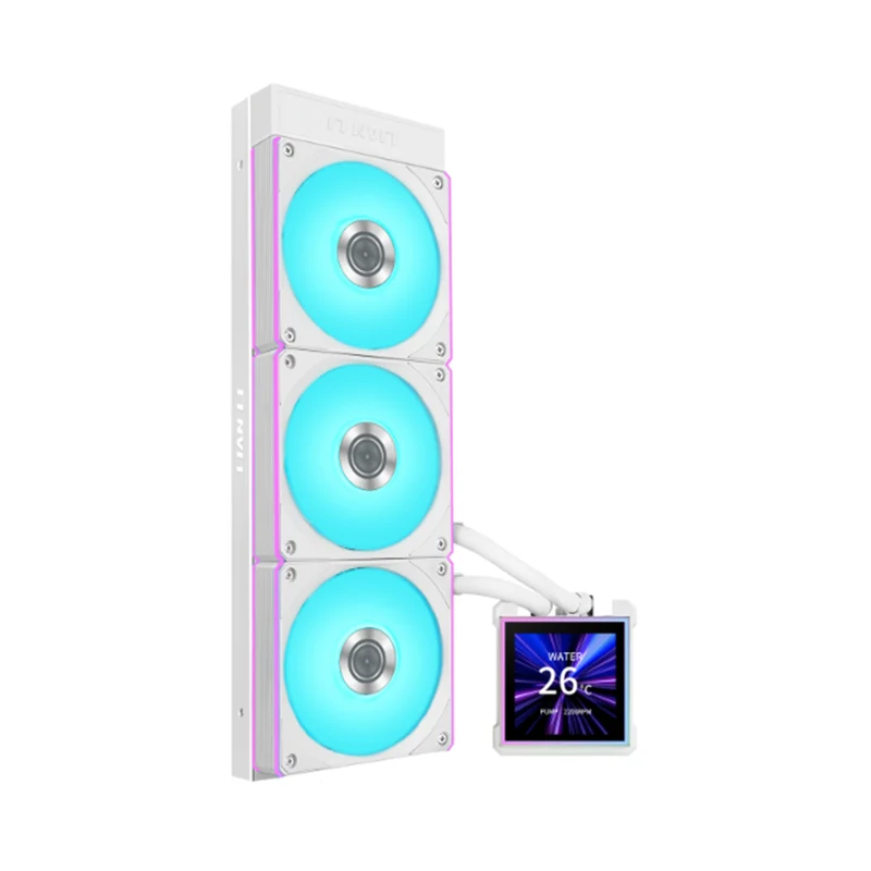 Lian Li HydroShift II LCD-S 360CL AIO Liquid Cooler With Wireless Fans (Black, White) (GHS2LCDS36CB, GHS2LCDS36CW)