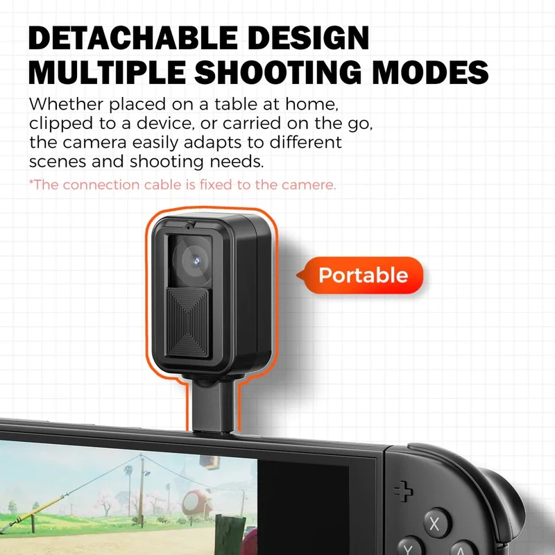 IINE Detachable Camera for Nintendo Switch 2 (Black) (L1215)