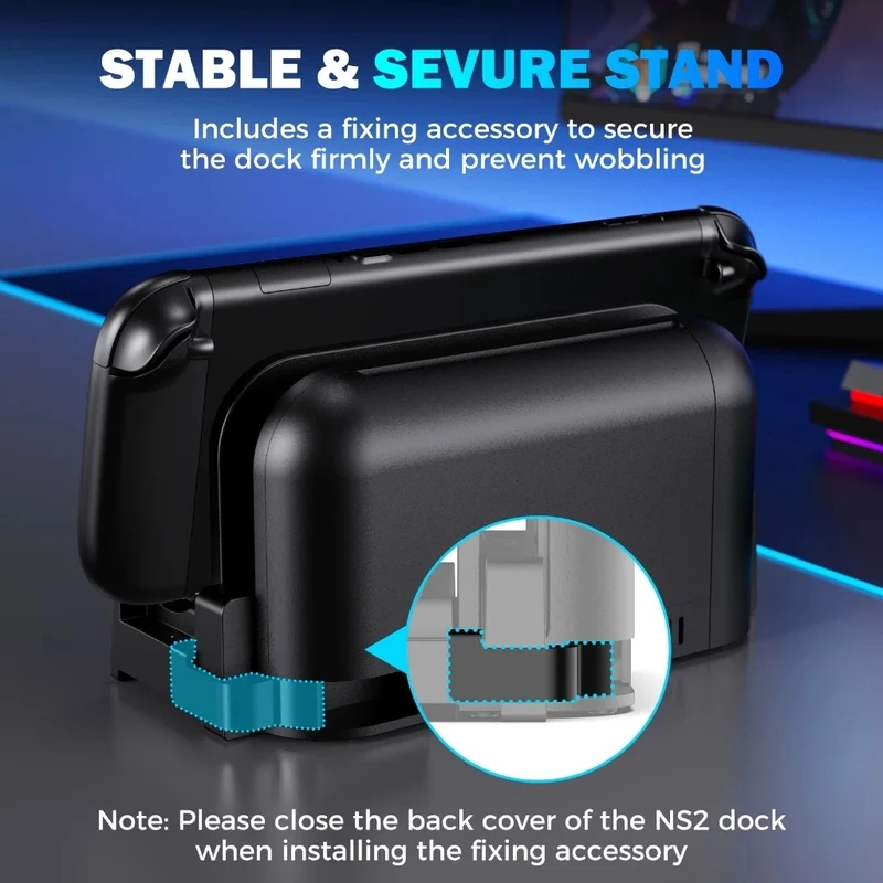 IINE Video Dock Extension Stand for Nintendo Switch 2 (Black) (L1216)