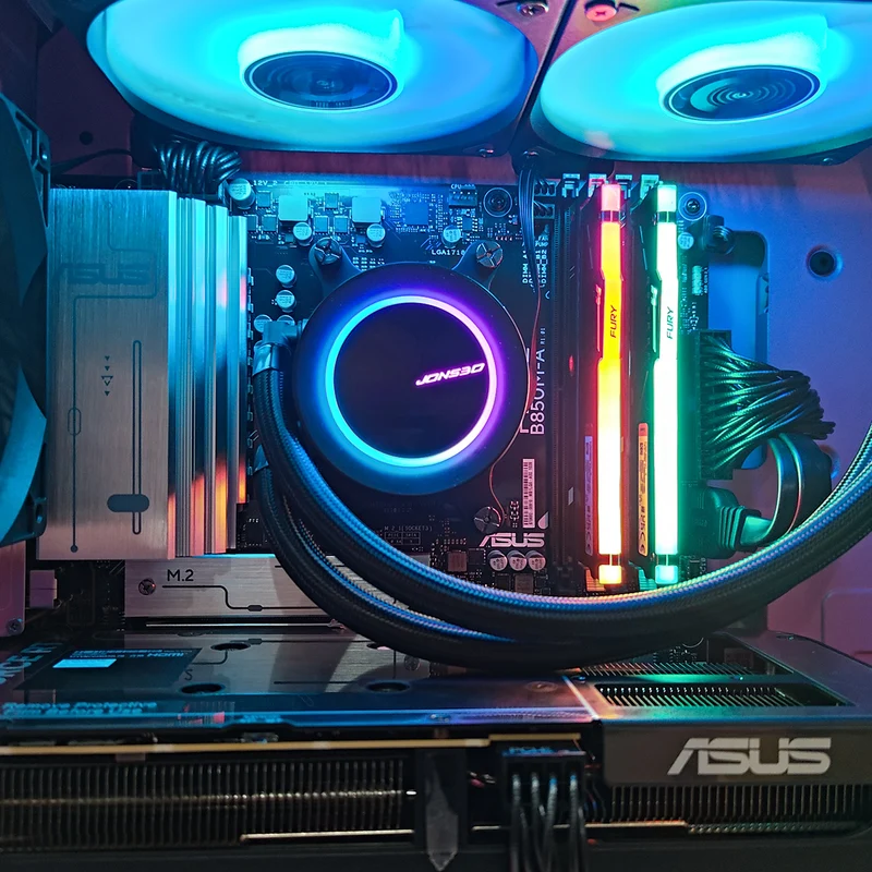 Aurora Macube Pink Desktop Gaming PC | AMD Ryzen 7 7700 | 16GB RAM | 1TB SSD | RTX 5060 OC | Windows 11 Pro