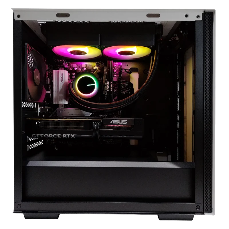 Aurora Macube White Desktop Gaming PC | AMD Ryzen 7 7700 | 16GB RAM | 1TB SSD | RTX 5060 OC | Windows 11 Pro